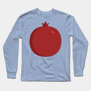 Pomegranate icon in flat design Long Sleeve T-Shirt